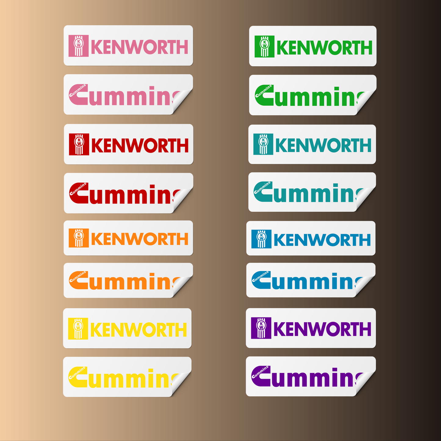 Kenworth & Cummins Stickers