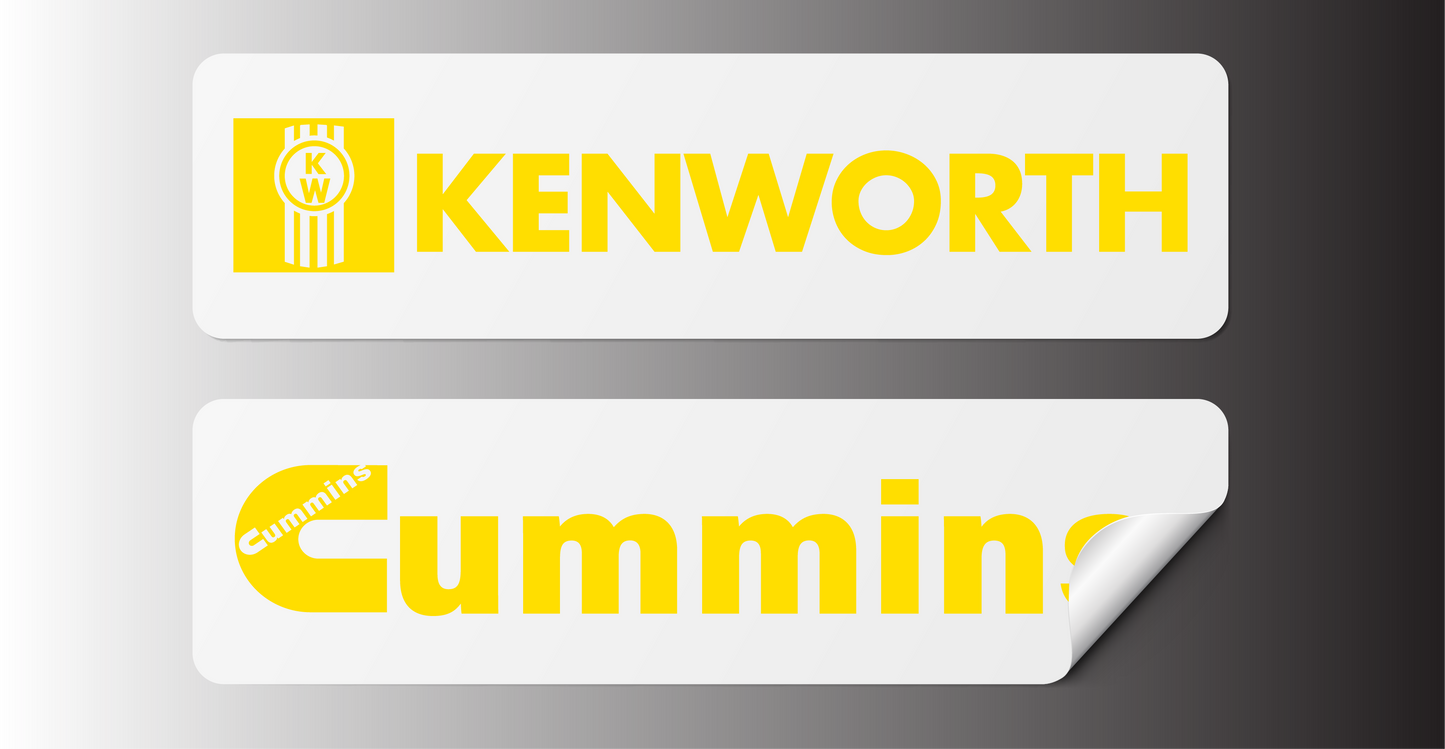 Kenworth & Cummins Stickers