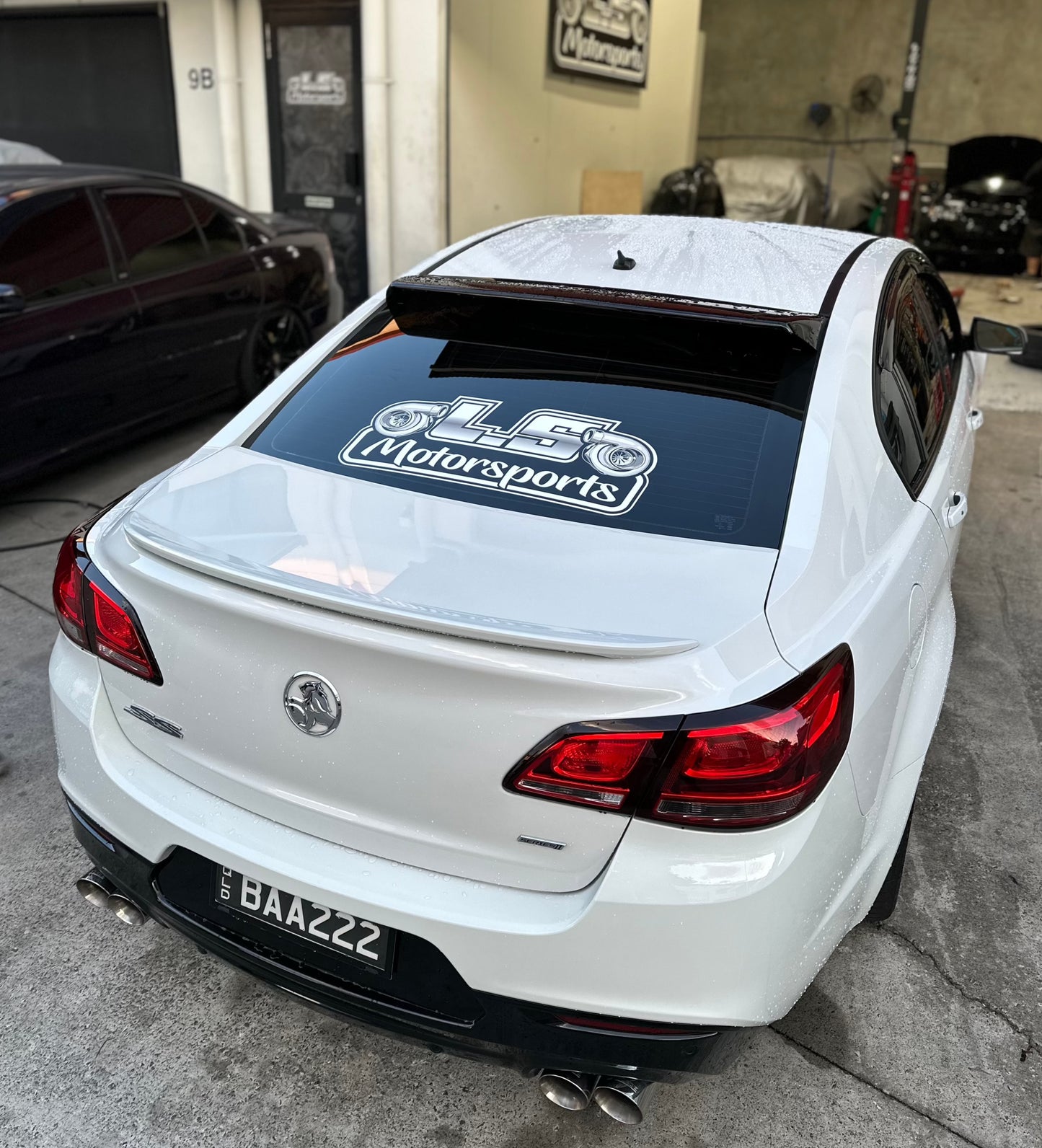 L.S Motorsports rear window sticker - Sedan