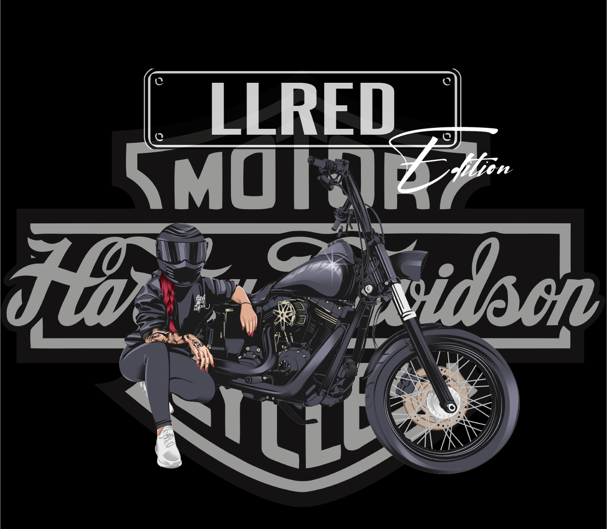 🔺LLRED Edition Harley Sticker🔻